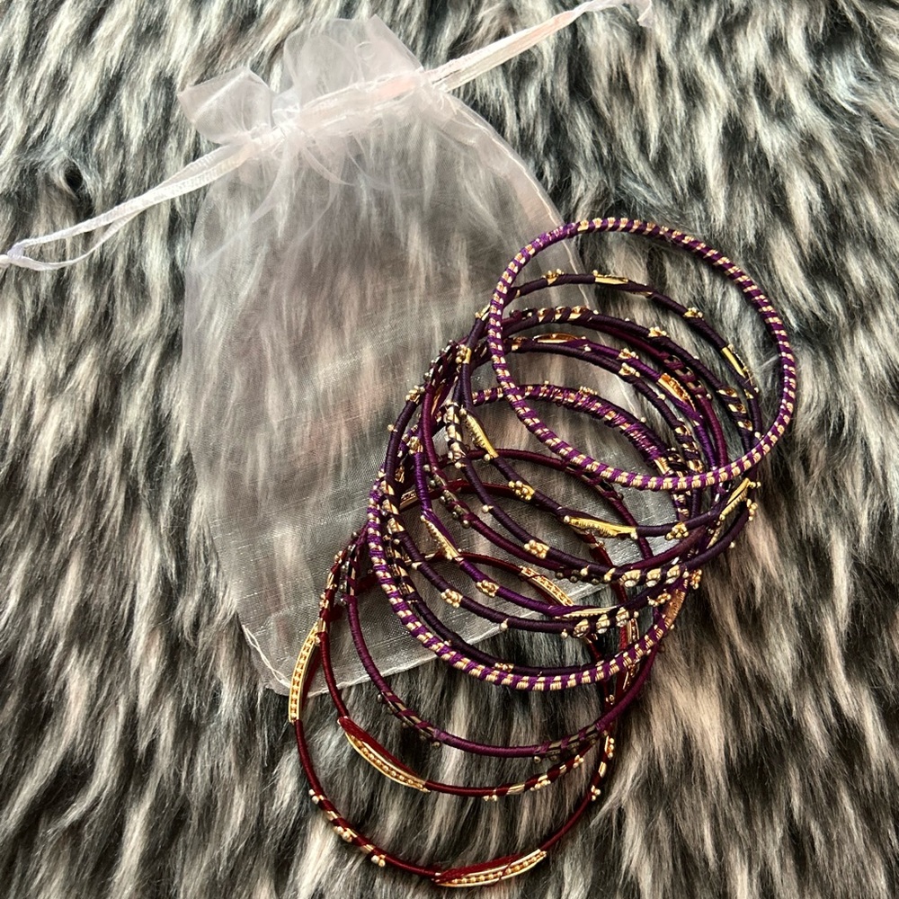 Martin/Purple Bangle Set